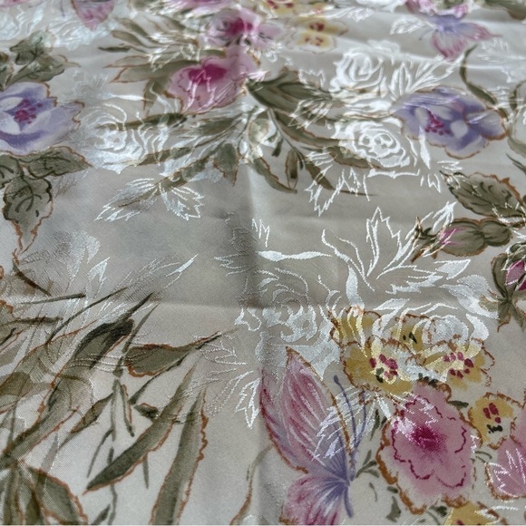 Vintage Slip Dress Belle Soiree Lingerie Nightie Floral Satin Romantic Lace - Picture 4 of 15